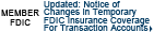 FDIC Transaction Account Guarantee Program Participant