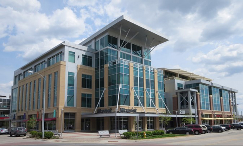 Aksarben Village development building