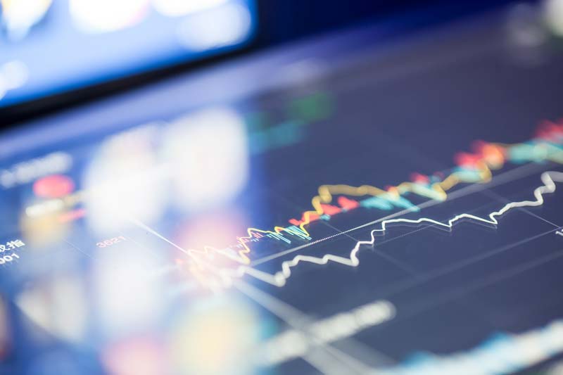 Electronic stock market ticker